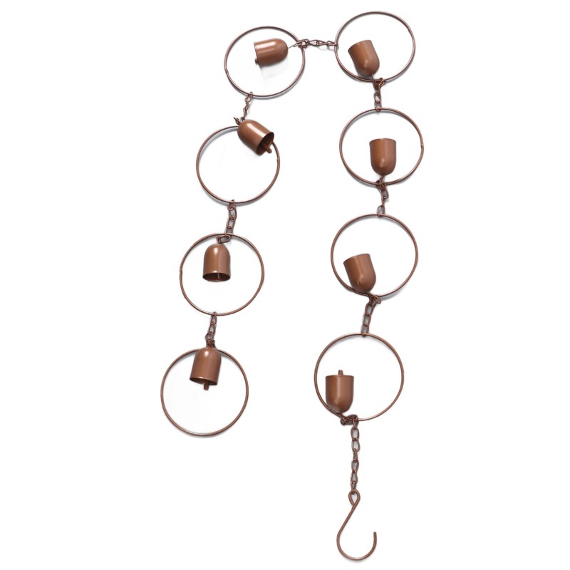 Hanging Rain Chime Metal Beautiful Sound Decorative Bell Shaped Rain
