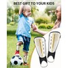 AirsFish Children's Football Shin Guards, Certified, with Ankle Protection, Adjustable