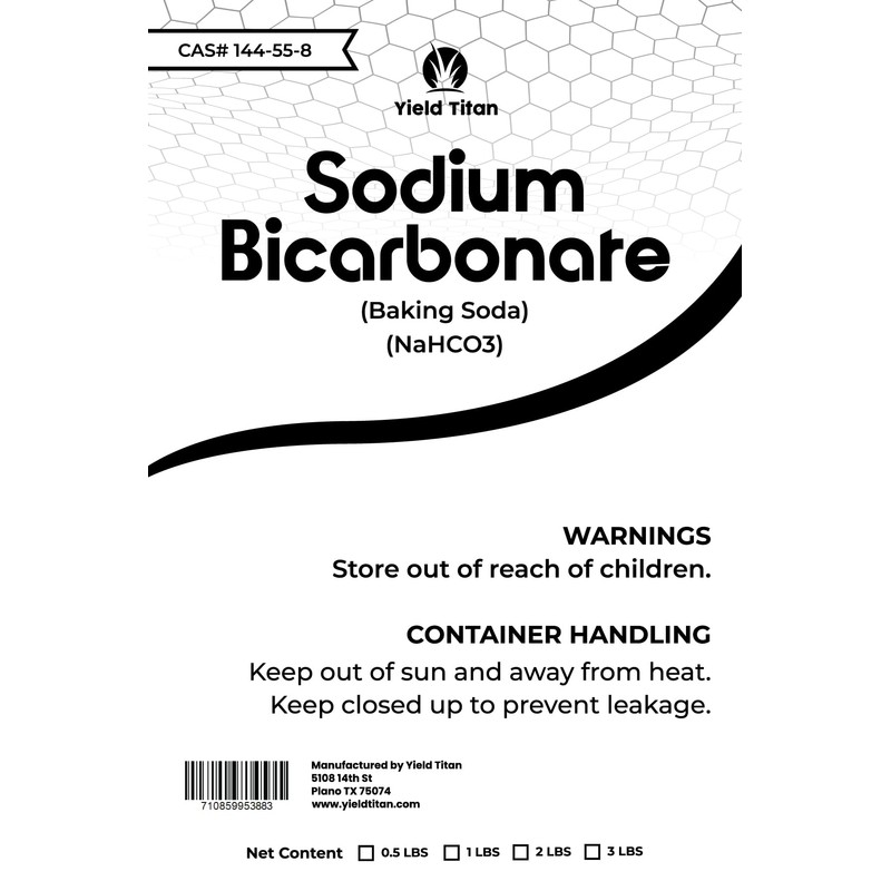 Yield Titan Sodium Bicarbonate (Baking Soda) NaHCO3 - For Baking,