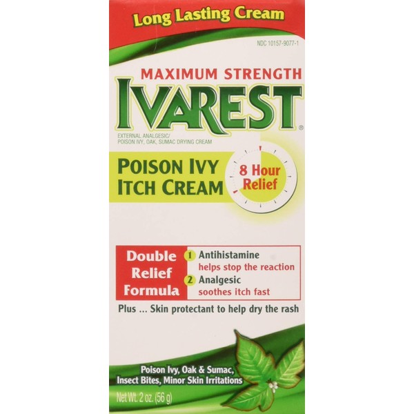 Ivarest 8 Hour Maximum Strength Anti - Itch Cream -