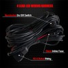 Ampper 4 Lead Wiring Harness for LED Rock Lights, LED
