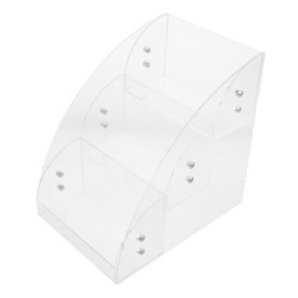 Mobestech Transparent Makeup Organizer Acrylic Cosmetic Display Shelf for Vanity Bathroom and Countertop Storage Easy to Clean and Stylish Makeup Holder