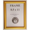 Gold Snap Poster Frame/Picture Frame/Notice Frame 8.5 x 11 Front