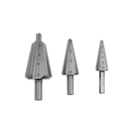 EMSea 3pcs Cone Drill Bit Set High Speed Steel Drill Bit 3-14mm 5-20mm 16-30mm Umbrella Chamfering Cutters Wood Metal Hole Opener Drilling