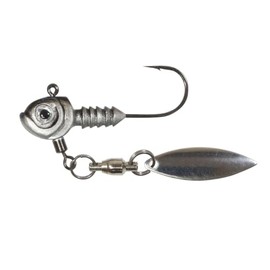 Northland Fishing Tackle Smeltinator Underspin Jig Head, Premium Bass Fishing Bladed Jig for Swimbaits & Plastics, 1 Pack - 1/4 Oz, Ralph's Smoke, 2/0 Hook