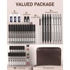 Nicpro 45PCS Black & Silver Metal Mechanical Pencil Set in