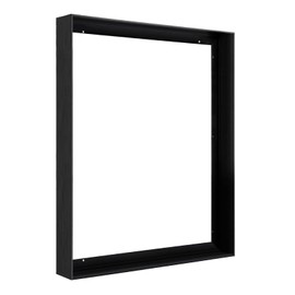 FOLKOR Canvas Frame for 60x60 Oil Paintings Art Prints, 1.5" Deep DIY Metal Floating Frame for Abstract Artwork, Living Guest Room Library Coffee Shop Decor (Black)