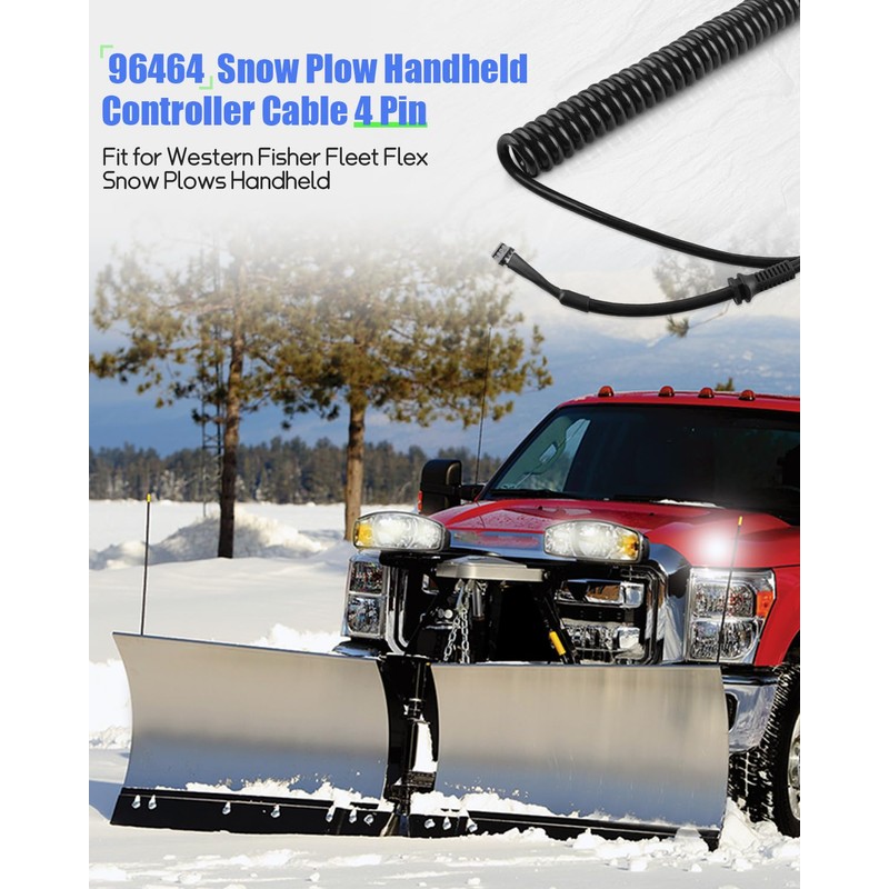 Hulyxayfave Snow Plows Handheld Controller Cable Cord Fit for Western