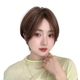 Bright Lara tf1754-UB Short Bob Full Wig, Short Bob Wig, Women's, Black Hair, Men's Dress