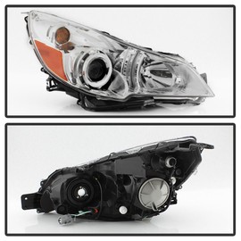 ACANII - For Chrome 2010 2011 2012 2013 2014 Subaru Legacy Outback Headlights Headlamps 10-14 Driver + Passenger Side