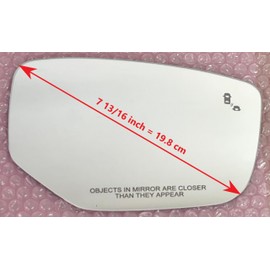 BLIND SPOT Mirror Glass With Full Size Adhesive for 2013-2022 ACURA ILX Passenger Side View Right RH