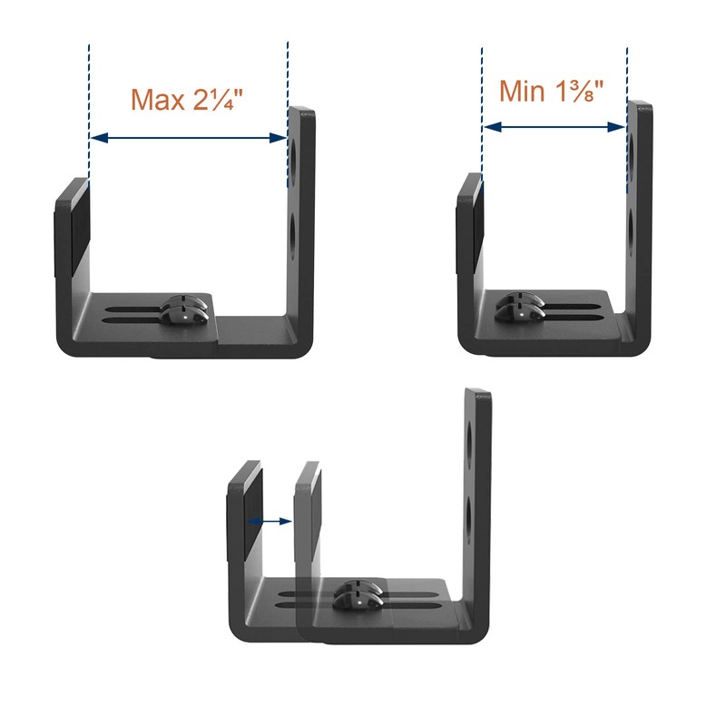 EaseLife Sliding Barn Door Bottom Floor Guide,U Shape,Flexible Adjustable Fit