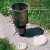 750ml Titanium Cup with Folding Spoon, Ultralight Camping Pot Cookset