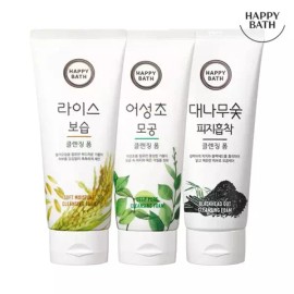 Happy Bath 해피바스 클렌징폼 200G [03 대나무숯 피지흡착] Happy Bath Cleansing Foam 200G [03 Bamboo Charcoal Sebum Absorption]