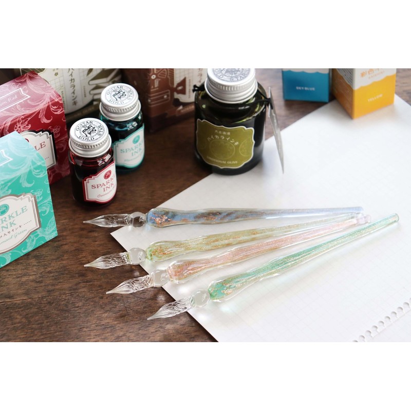 Teranishi Chemical Guitar Glass Pen, Light Pink, GLA-LP