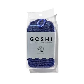 Goshi Esponja Exfoliante Ducha Baño Secado Rápido Resistente Rotura Todo Tipo Piel Azul Índigo Hecho Japón