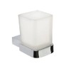 BRAVAT New York Glass Holder, Zinc, Chrome, 63 x 94