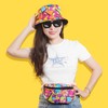 80s 90s Fanny Pack Bucket Hat Set for Women Men