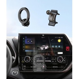 MaserWeller Car Phone Holder for Toyota Highlander 2020-2025 Accessories, 360° Rotation Phone Mount Compatible with MagSafe, Cell Phone Holder Does Not Affect Air Vent