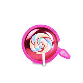 Mini-Factory Bike Bell for Kid Girls, Bicycle Handlebar Cute Lollipop Pattern Children's Bike Safe Cycling Ring Horn - Pink Lollipop