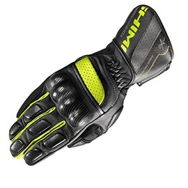 Shima STX MEN Poron XRD Men's Motorcycle Gloves Sport Summer Leather (S-XXL, Neon Fluo Black), S
