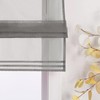 ESLIR Roman Blind with Loops, Kitchen Curtains, Transparent Tab-Top Curtains,