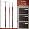 Kolinsky Sable Miniature Paint Brushes, Professional Fine Detail Paint Brushes,