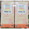Trader Joe's Organic Ginger Turmeric Heabal Tea Caffeine Free 1.6oz