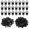Jubaopen 100PCS Triangle Rings Picture Hanging Holder Canvas Hook Wall