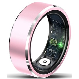 Smart Rings for Men Health Ring Blood Pressure Heart Rate Monitor Sleep Monitor Fitness Tracker for Women Gesture Control Photography Step Counter Compatible with iOS Android