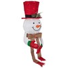 Northlight 21.5 inches Lighted Snowman with Red Top Hat Christmas