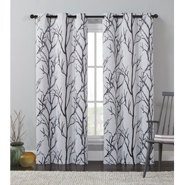 VCNY Home KNM-PNL-4284-I2-I1 Window Curtain Panel Set With Grommets - Blackout Drape Treatment - Noise-Reducing, Energy Efficient - Living and Bed, 40" X 84", IVORY