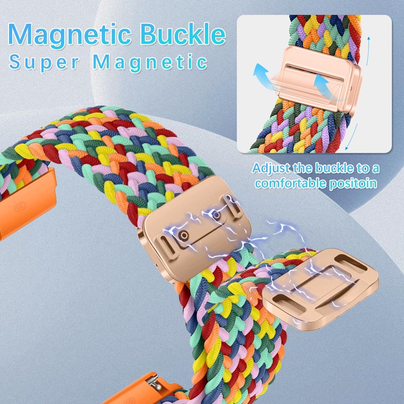 RanBluu 20 mm 22 mm Nylon Strap, Braided Replacement Strap,