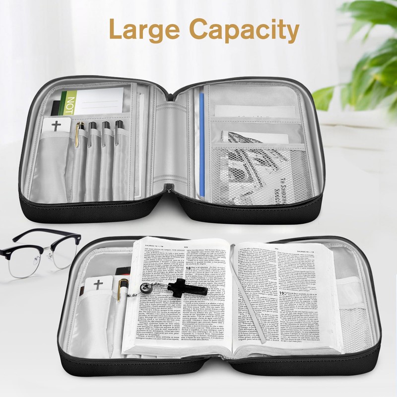 FINPAC Bible Cover, Carrying Book Case Church Bag Bible Protective
