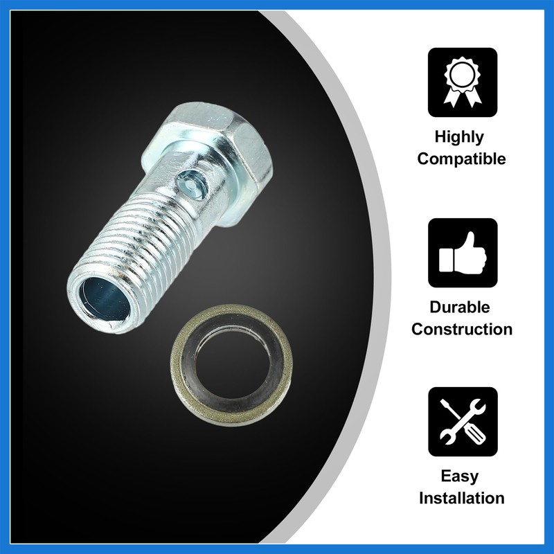 VekAuto 2 Set Universal Auto Banjo Bolt Brake Fitting Adapter