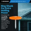 Sandbaggy 1" Plastic Cap Roofing Nails - Ring Shank, Electro