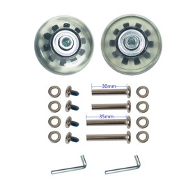 [YongXuan] Silent Series Replacement Tire Kit for Wheel Repair of Suitcases, Shopping Carts, Carry Boxes, Caster Replacement, DIY Repair, Replacement (2.0 x 0.2 x 0.7 inches (50 x 6 x 18 mm), 1.2