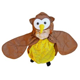 Ikumaal Owl Costume, F68 92-98, Fancy Dress Costumes for Small Child Baby Babies, Owl Bird Forest Animal Costume Carnival Toddler