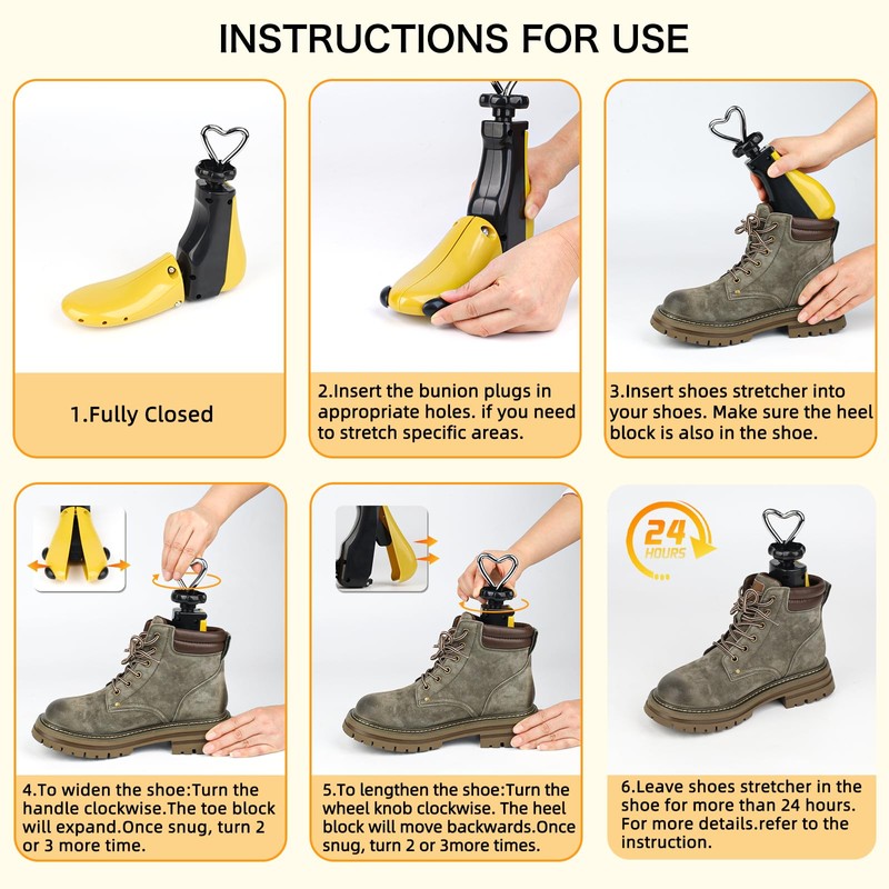 Msentuo Shoe Stretchers Men Women,Boot Stretcher men women adjustable length
