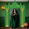 WADORN Green Castle Welcome Door Porch Banner 6.5x8.5Ft