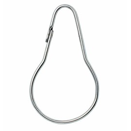 Silver Shower Curtain Rings Metal Hooks Ring (36 Pack) Nickel Plated Rustproof for Bathroom Shower Rod