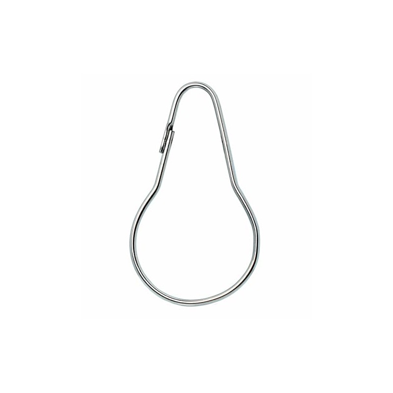 Silver Shower Curtain Rings Metal Hooks Ring (36 Pack) Nickel
