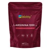 Wellthy L-Arginina 1200mg 100 Caps. 100 Pura y Natural, 50