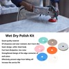 7Pcs Diamond Polishing Pads Wet Dry Polish Kit Grit 1Pc