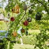 Point-Virgule Hanging Bird Feeder for Balcony, Orange 17.7 x 17.9