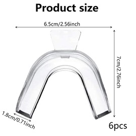 6 Pcs Teeth Whitening Kit, Teeth Retainers, Teeth Whitening Trays, Teeth Whitening Mouth Trays, Moldable Teeth Whitening Gum Shield for Teeth Whitening Teeth Bleaching Teeth Grinding Teeth Protecting