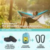 SZHLUX Camping Hammock Double & Single Portable Hammocks with 2