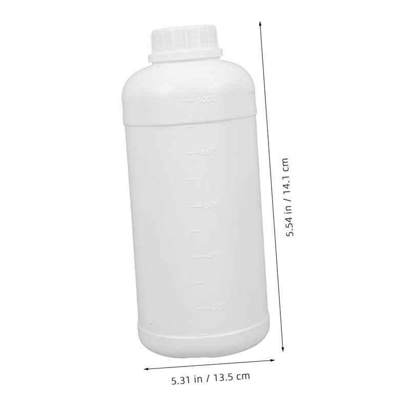 ABOOFAN 3Pcs Reagent Bottles Sturdy Hdpe Laboratory Sample Containers with