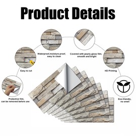 Yellow Peel and Stick Kitchen, 12 Sheets Stick on Subway Tile Self Adhesive 6''x12" Wall Tiles Waterproof PVC Stick on Backsplash Vinyl Decorative Tiles Stickers for Bathroom