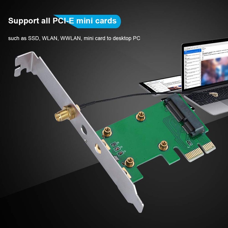 Extender Riser Card, Supports All PCI-E Cards, Wi-Fi, Wi-Fi, Card